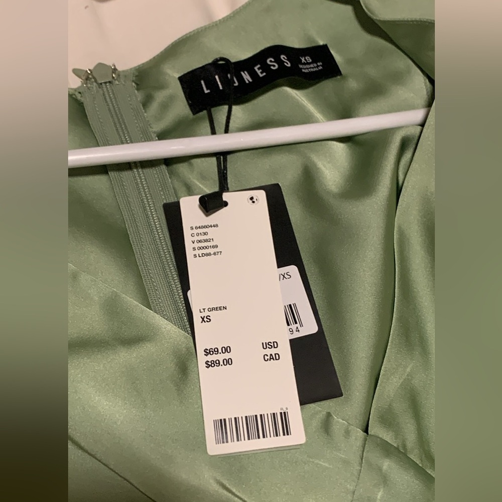 Elegant Mint Green Sleepwear Dress - Picture 5 of 5
